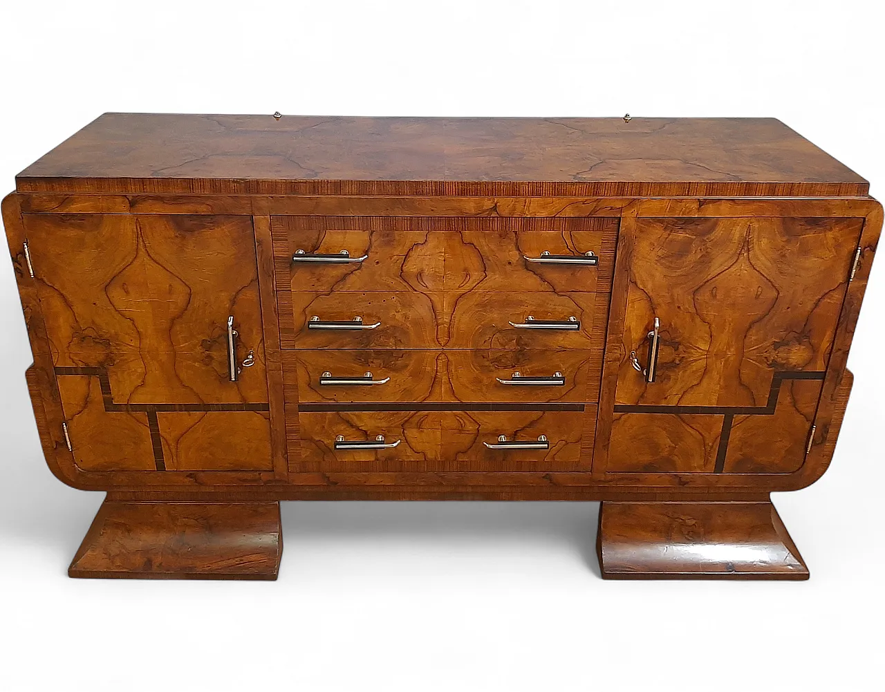 Art deco sideboard in walnut and rosewood, 1930 11