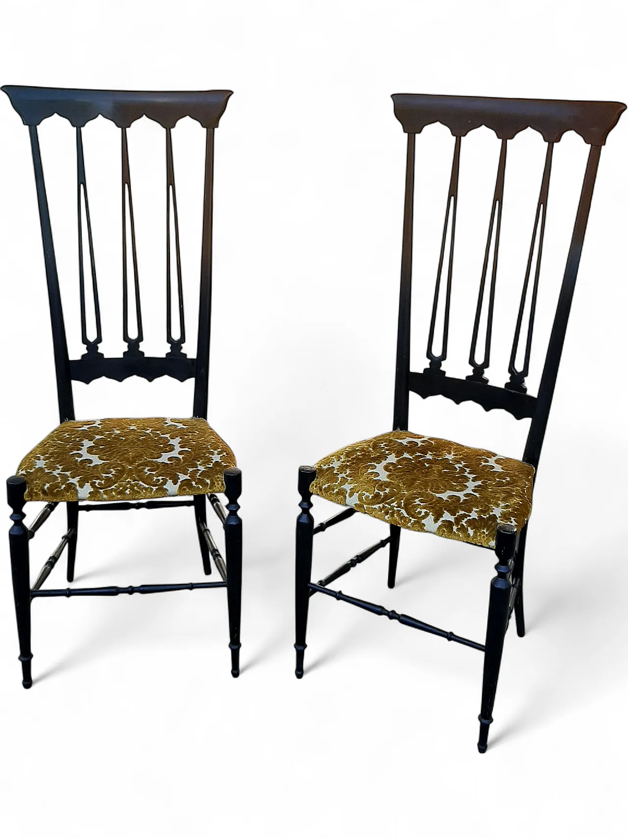 Pair of Chiavarine chairs, 50s 11