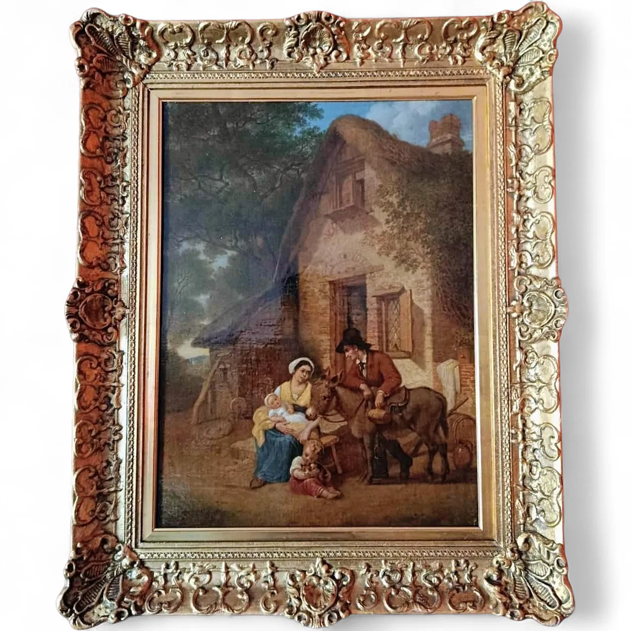 Rural Family Idyll John White Abbott, Oil on Canvas, 19th Century 9