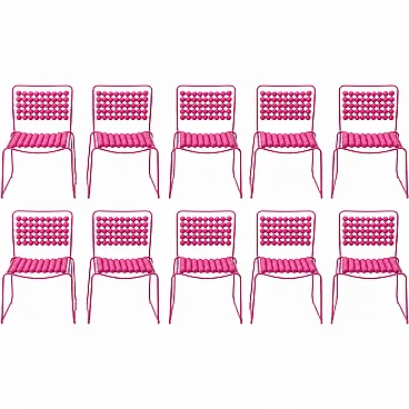 10 Iconic Pop-Art Pink Ball Grid Chair, Late 20th Century