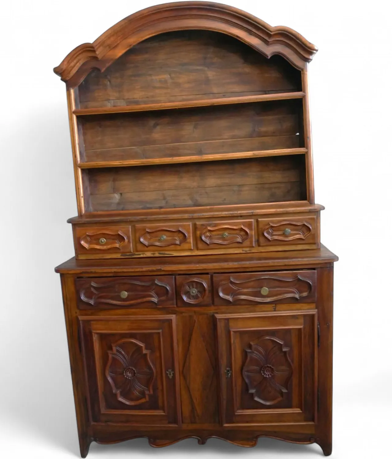 Piedmontese sideboard with plate rack, 19th century 16