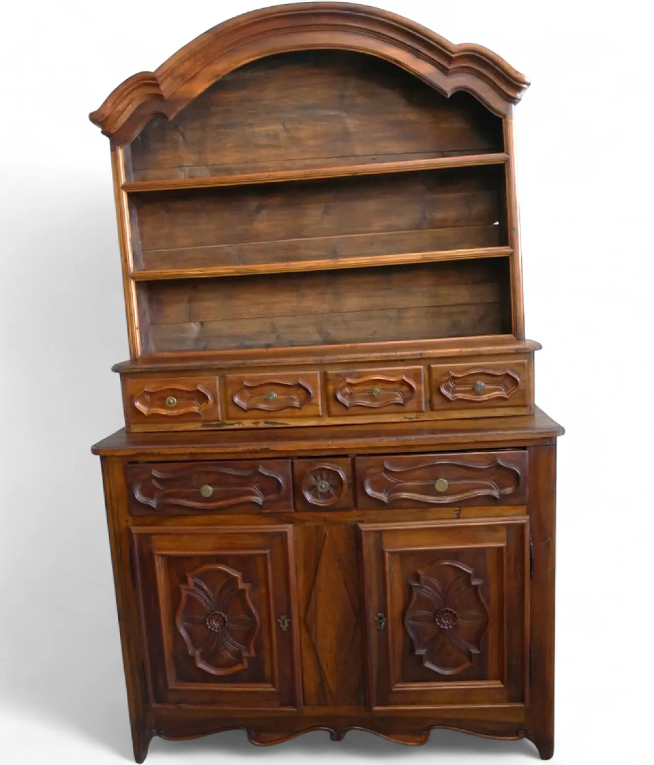 Piedmontese sideboard with plate rack, 19th century 17