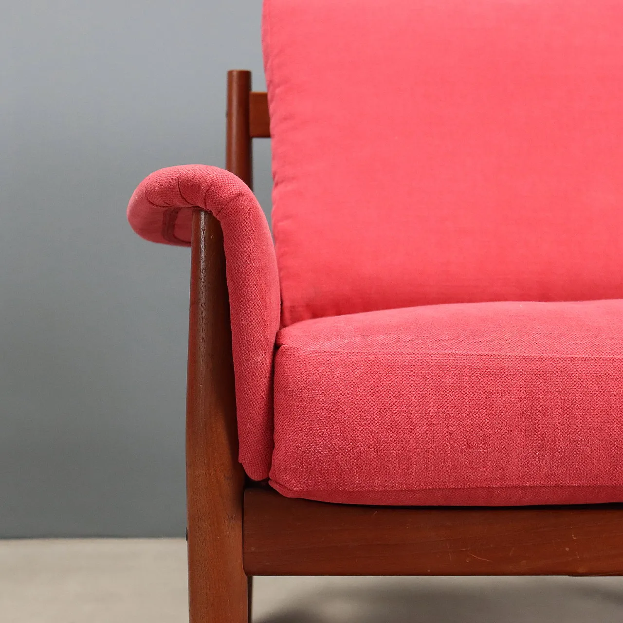 Pair of 118 armchairs by Grete Jalk for France & Son, 1960s 6