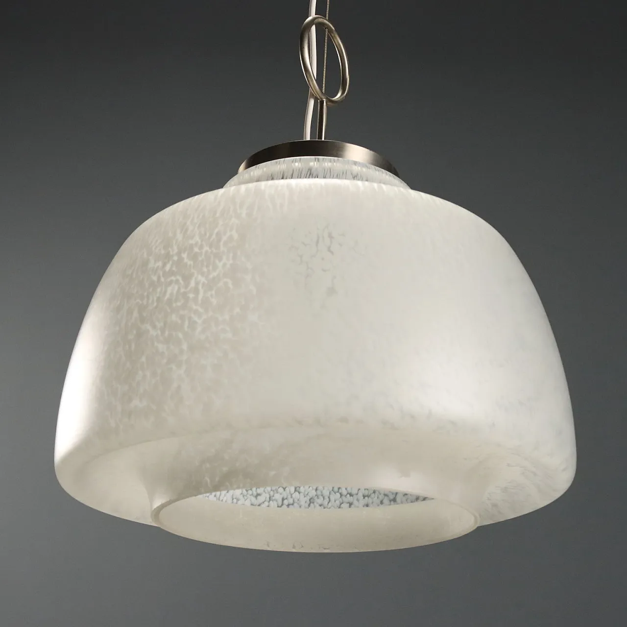 Lampada in vetro lavorato, anni '70 5