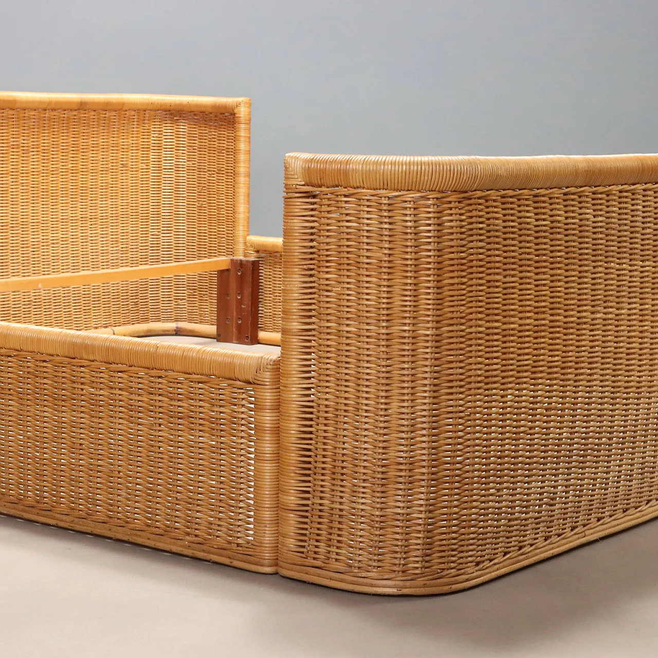 Wicker bed, 1980s 3
