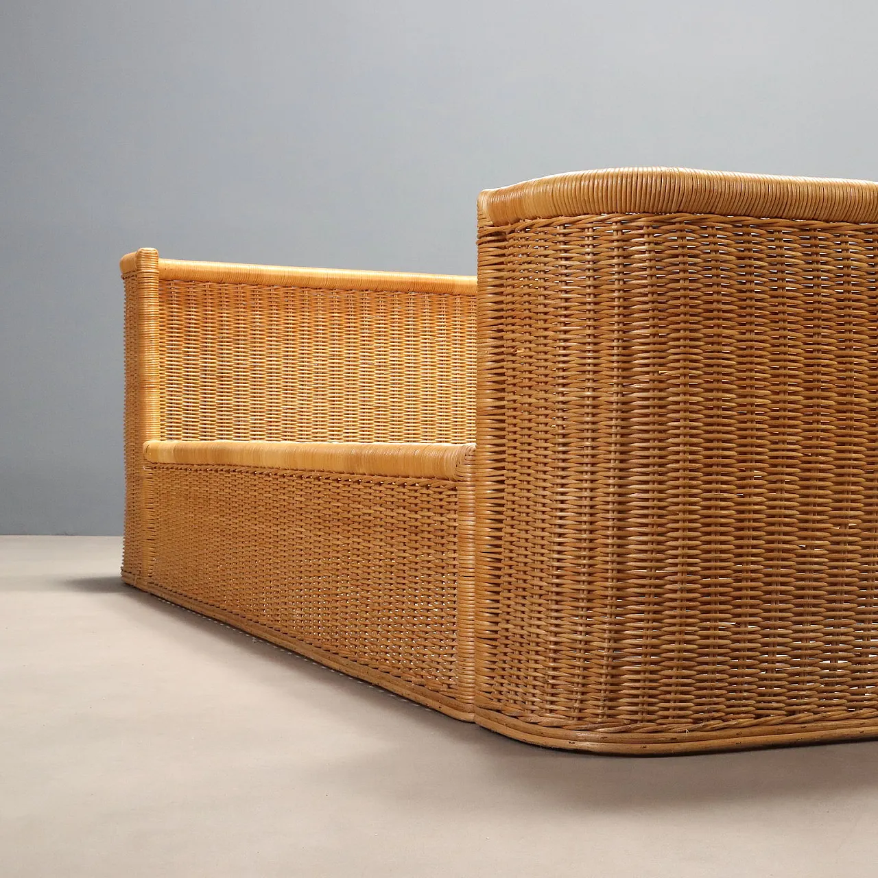 Wicker bed, 1980s 6