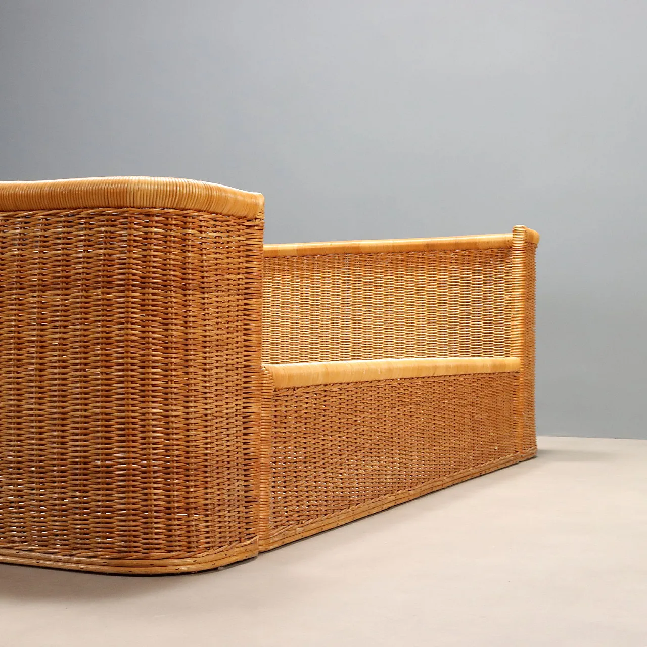 Wicker bed, 1980s 7