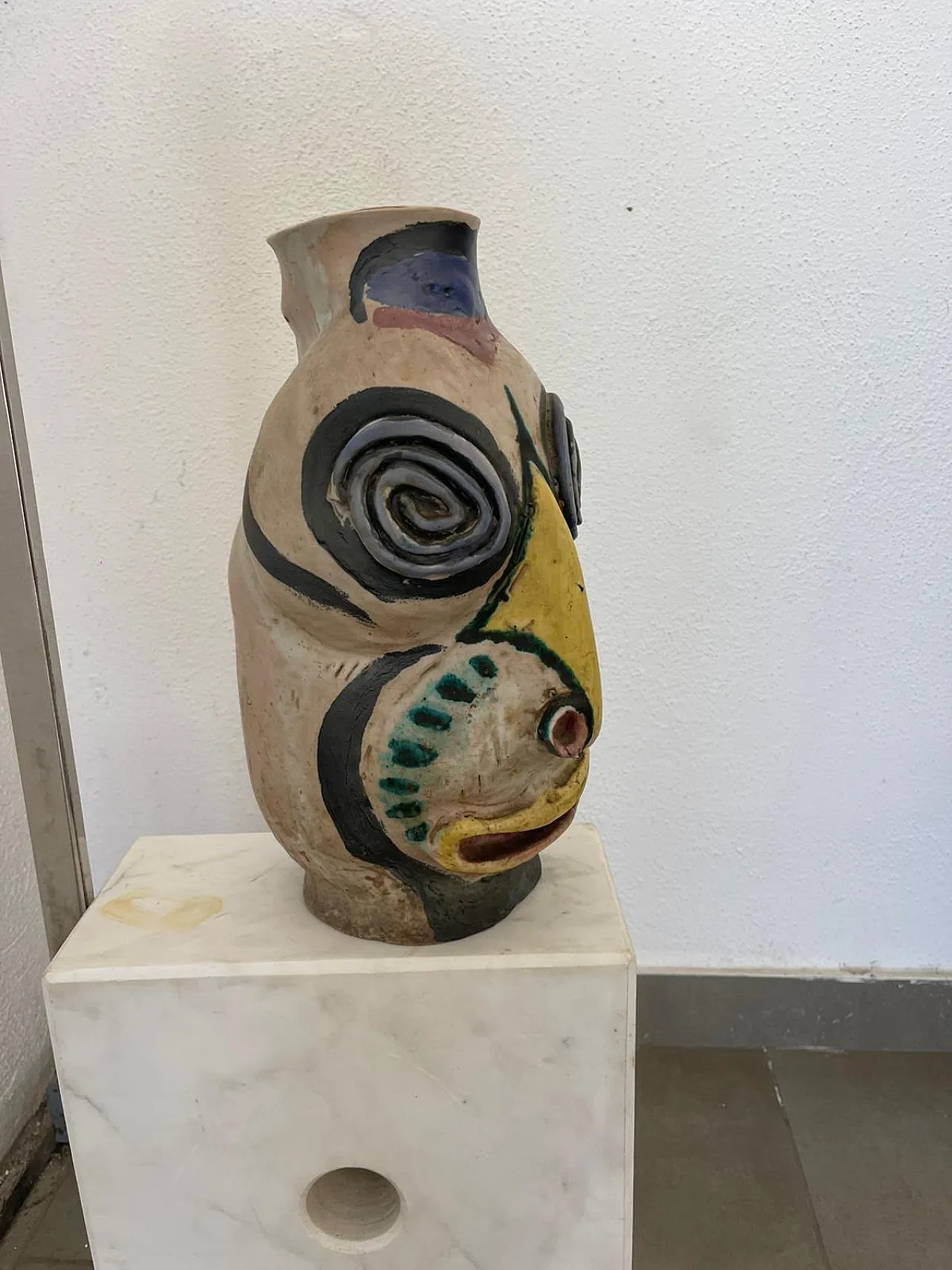 Art Rumi Milano Vaso Antropomorfo Ceramica Artistica Anni 50 Artigiana 1