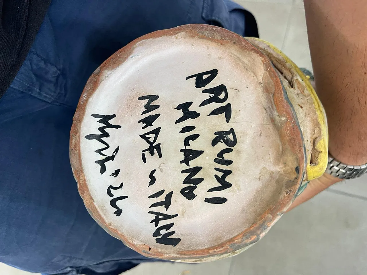Art Rumi Milano Vaso Antropomorfo Ceramica Artistica Anni 50 Artigiana 5