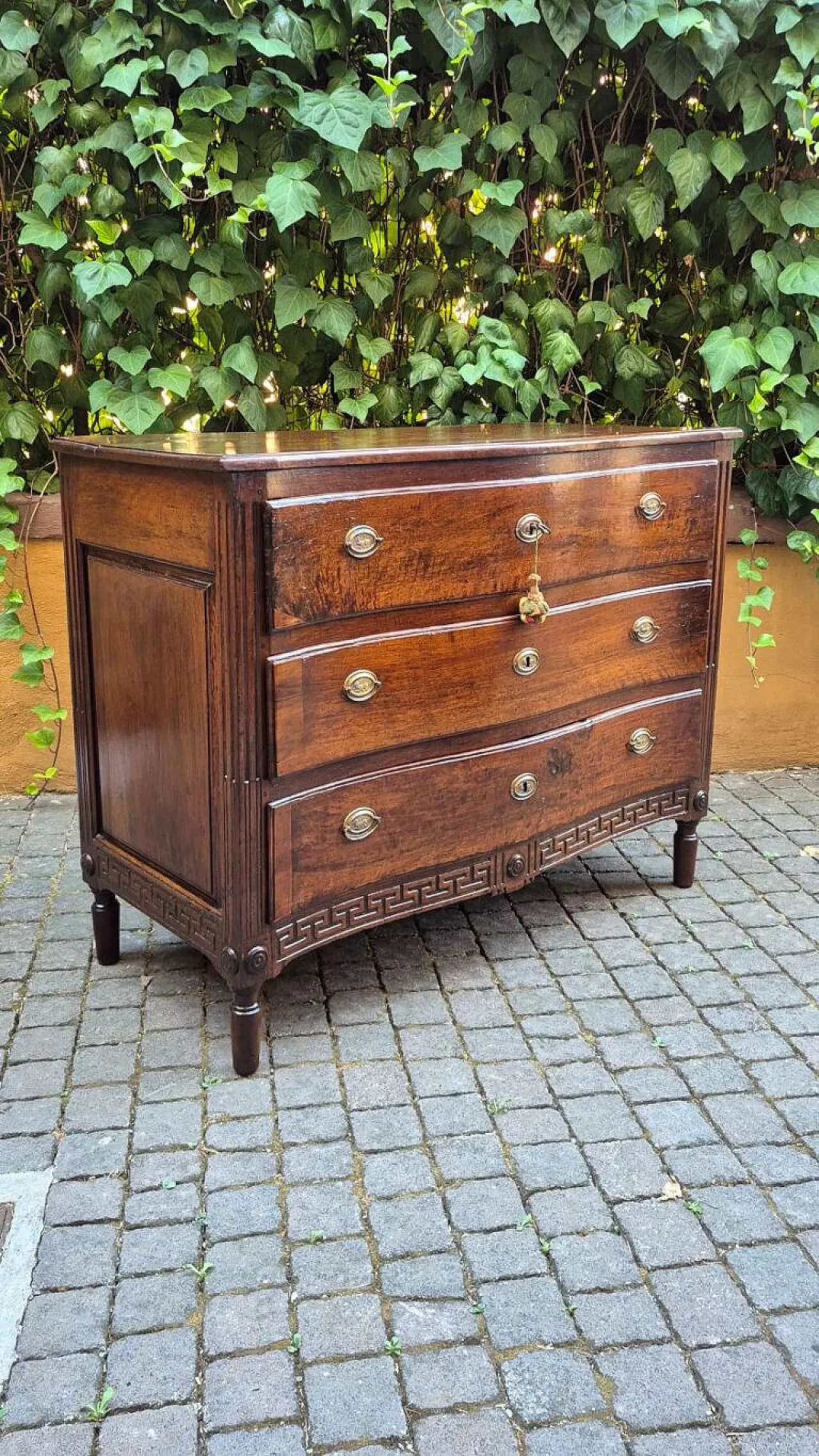 Cassettone parmense in legno di noce, '700 3