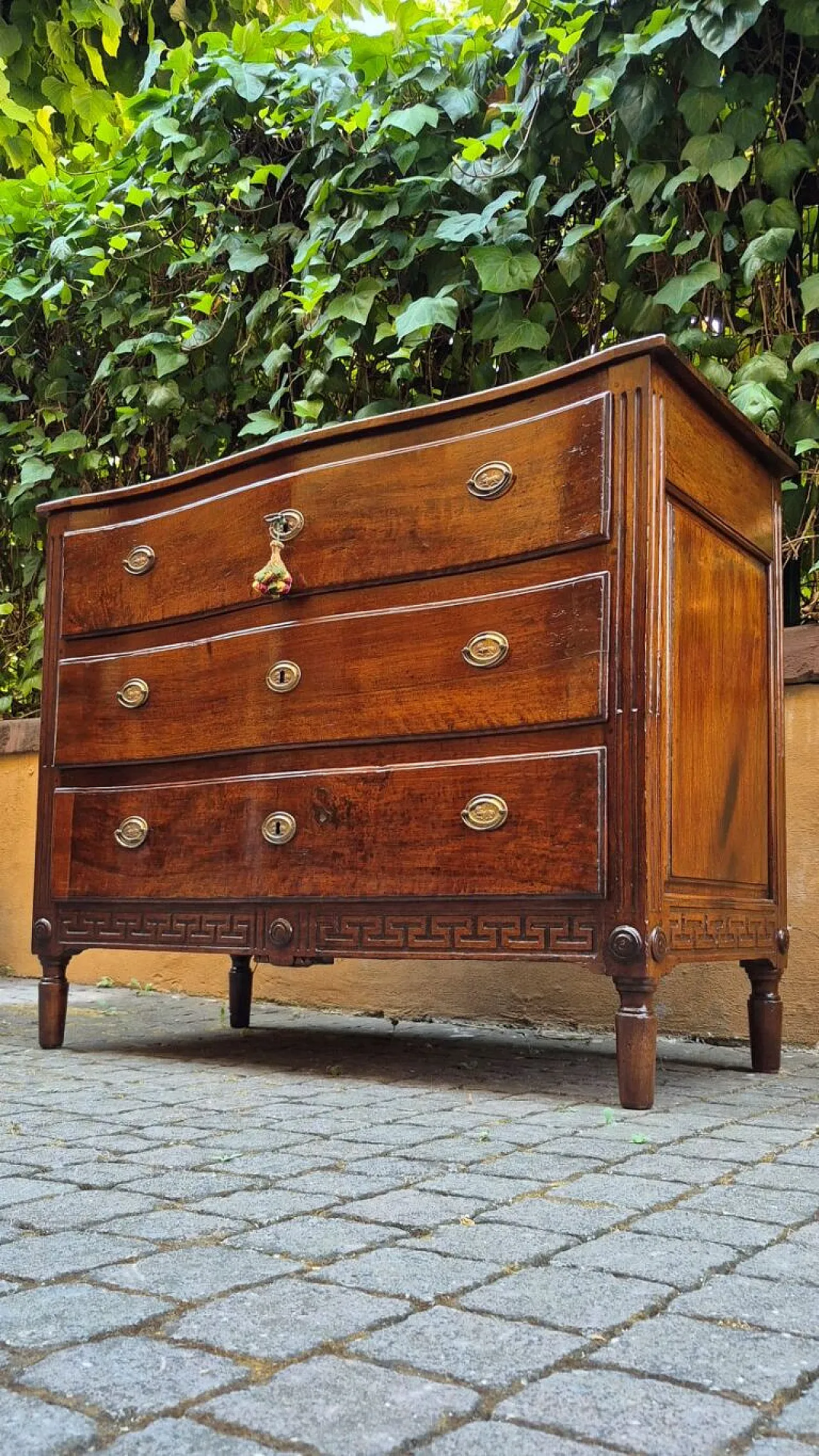 Cassettone parmense in legno di noce, '700 7