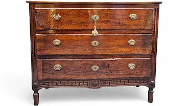 Cassettone parmense in legno di noce, '700
