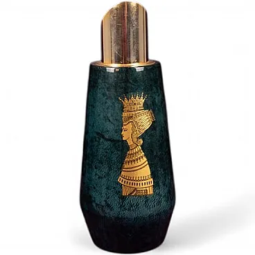 Aldo Tura Mod. 1278D in goatskin parchment thermos, 1950s