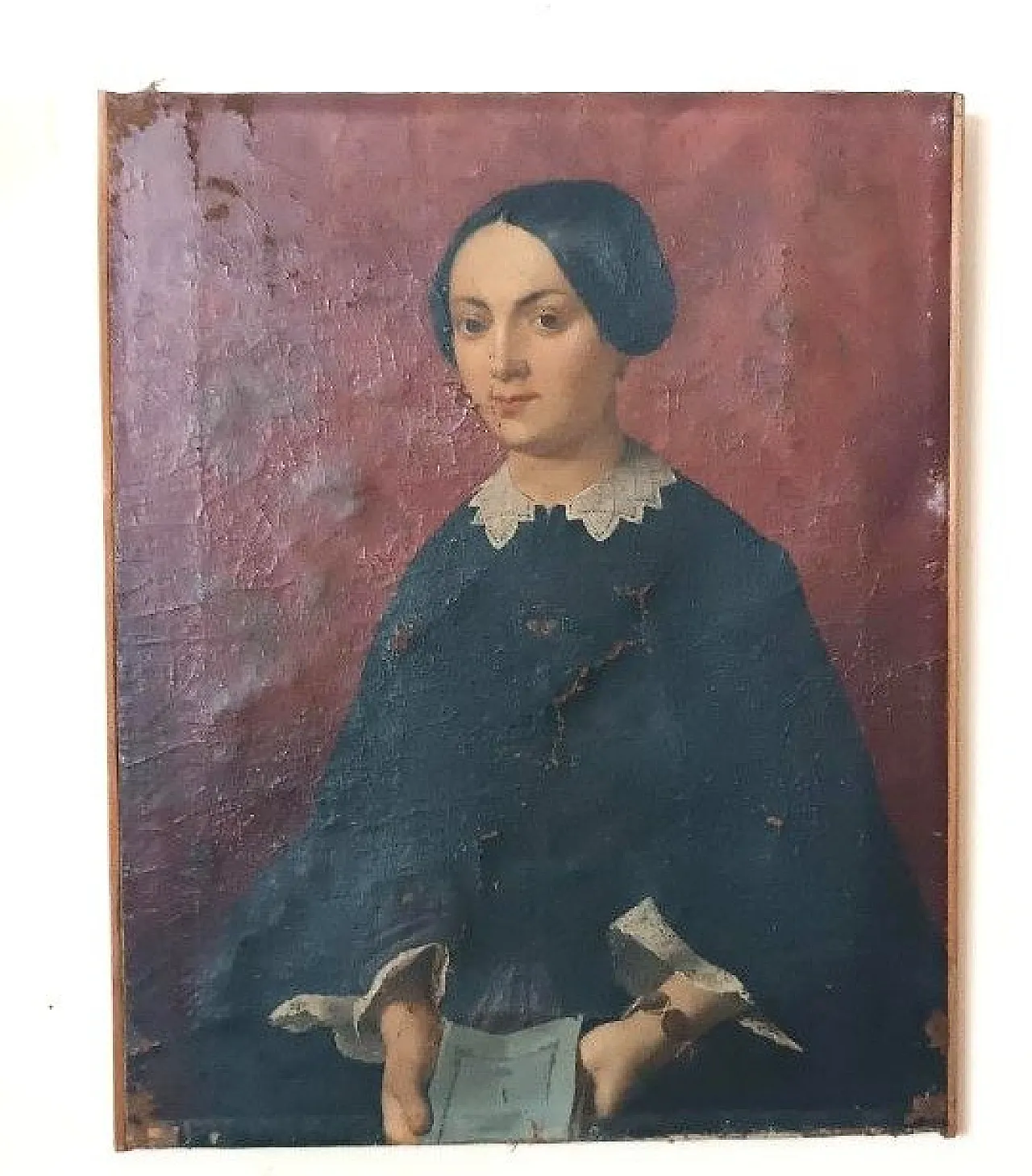 Portrait of a Woman, oil on canvas, mid-19th century 3