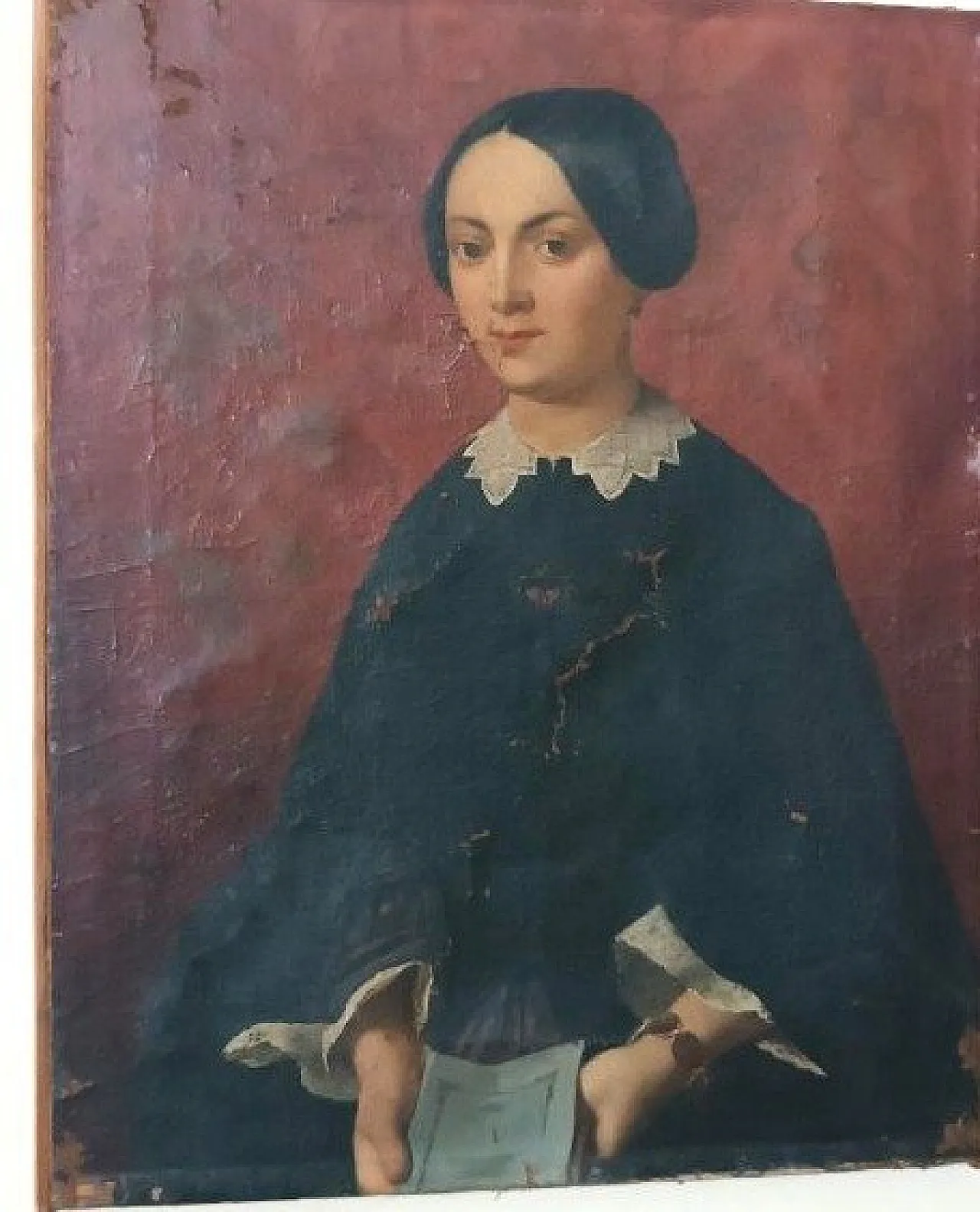 Portrait of a Woman, oil on canvas, mid-19th century 4
