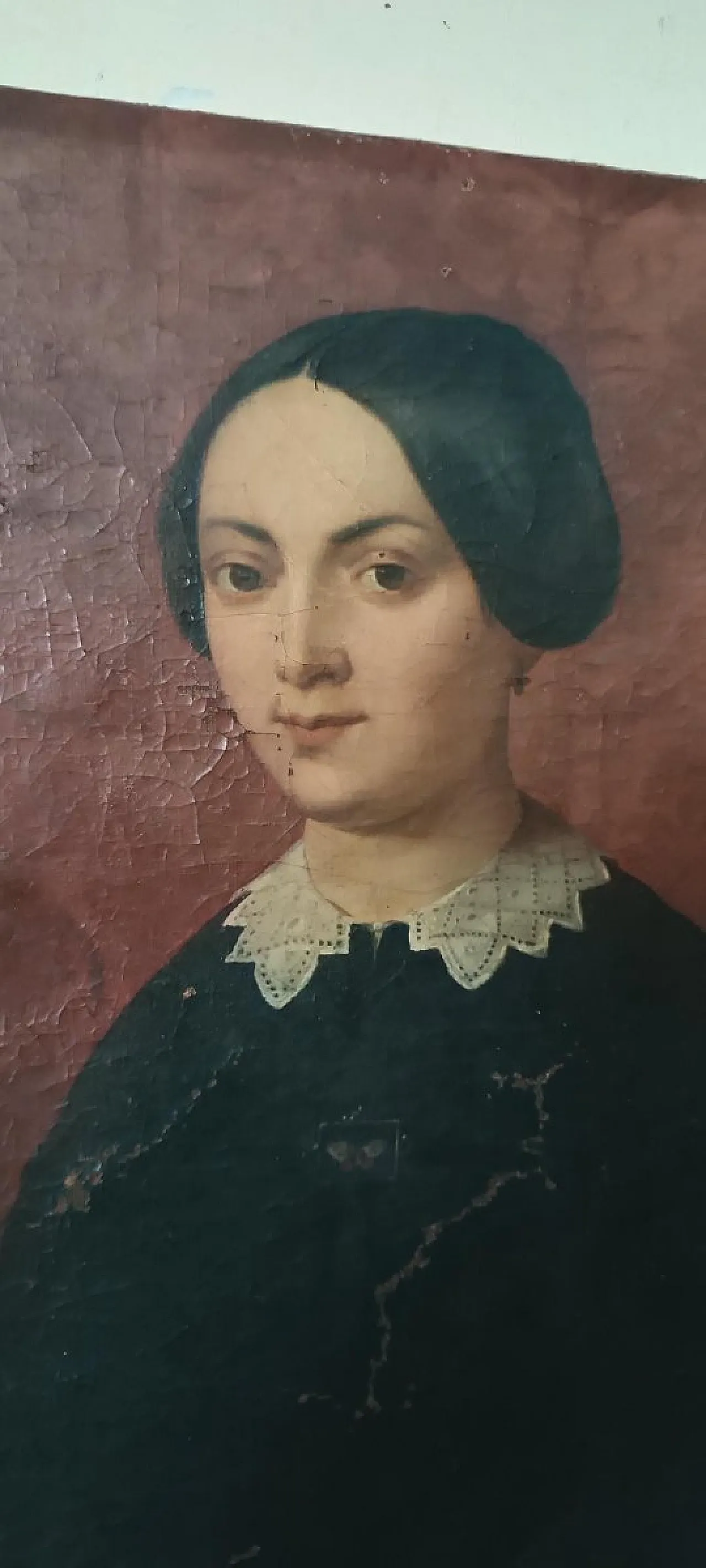 Portrait of a Woman, oil on canvas, mid-19th century 5