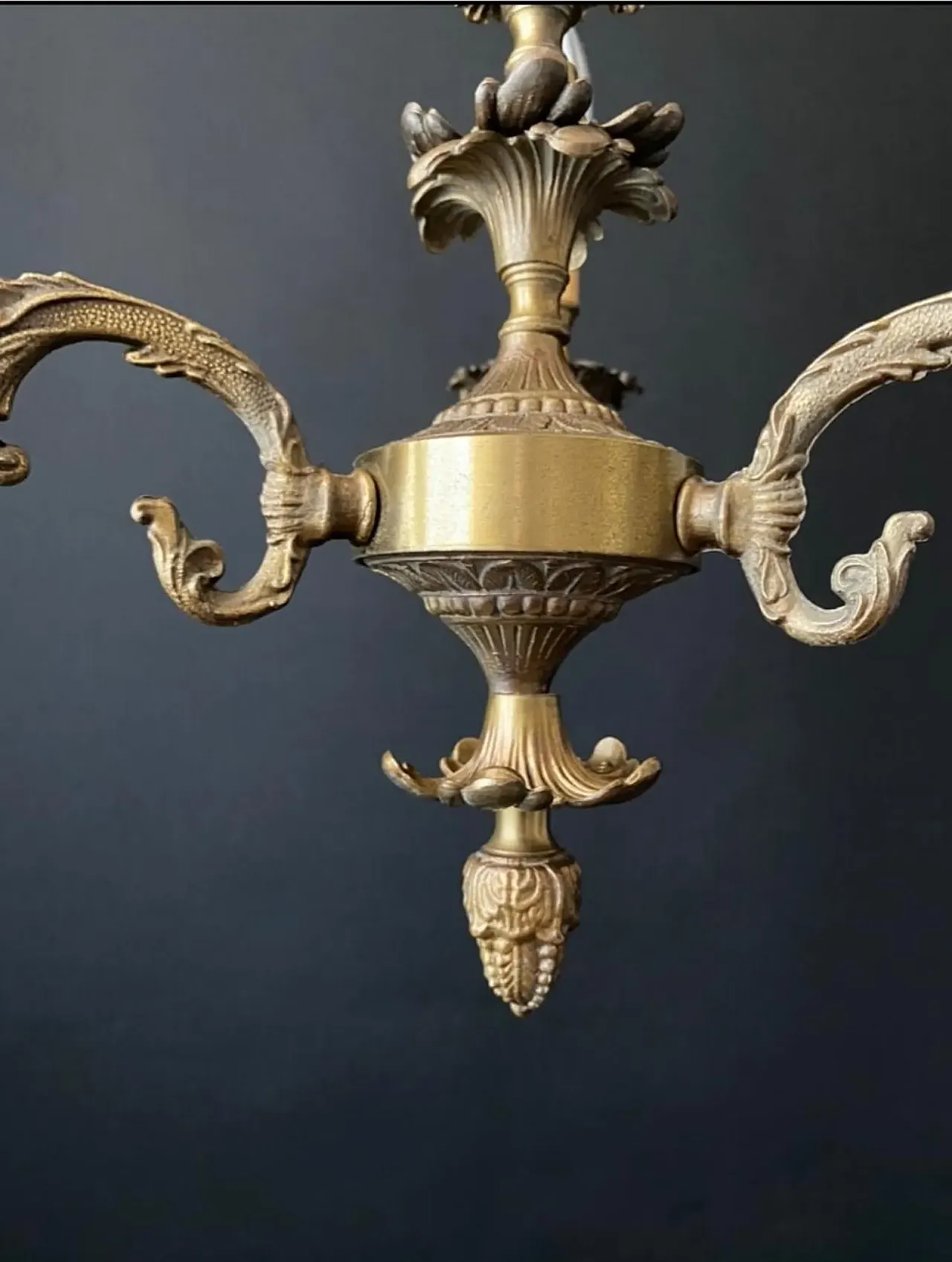 Chandelier with ceramic decorations, 1960s 11