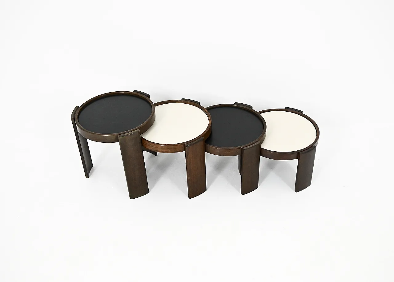 4 tavolini modello 780 di Gianfranco Frattini per Cassina, anni '60 6