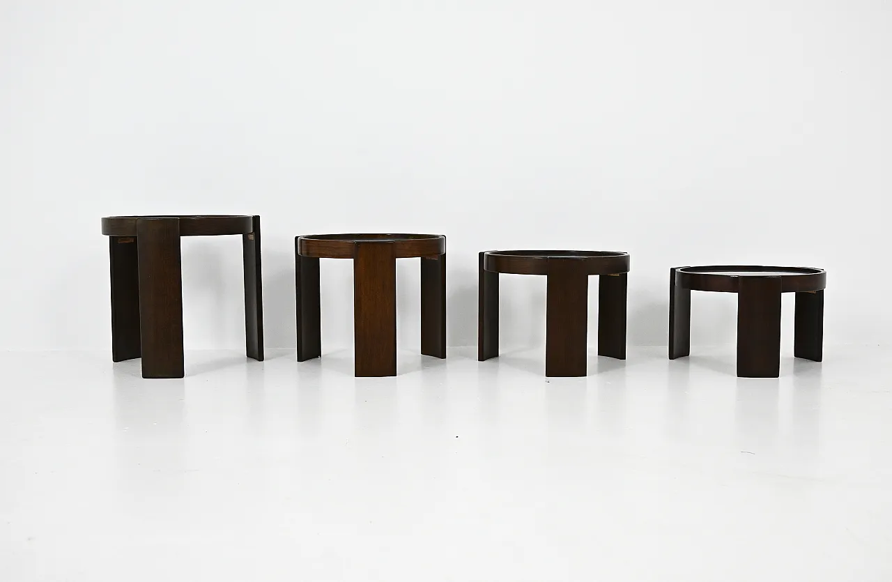4 tavolini modello 780 di Gianfranco Frattini per Cassina, anni '60 7