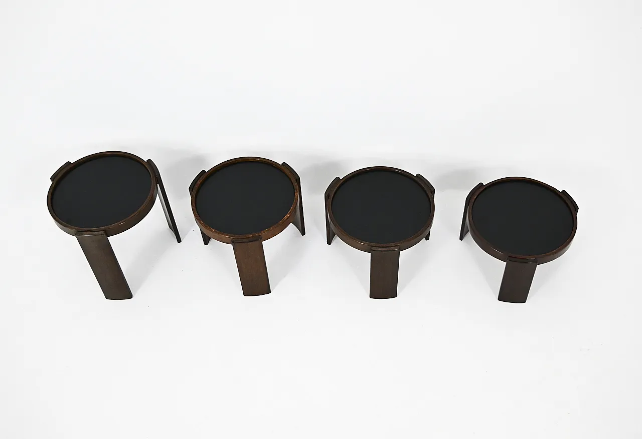 4 tavolini modello 780 di Gianfranco Frattini per Cassina, anni '60 8