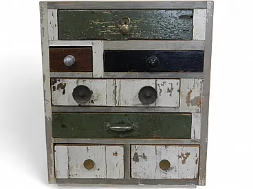 Table chest of drawers 7 drawers 1980