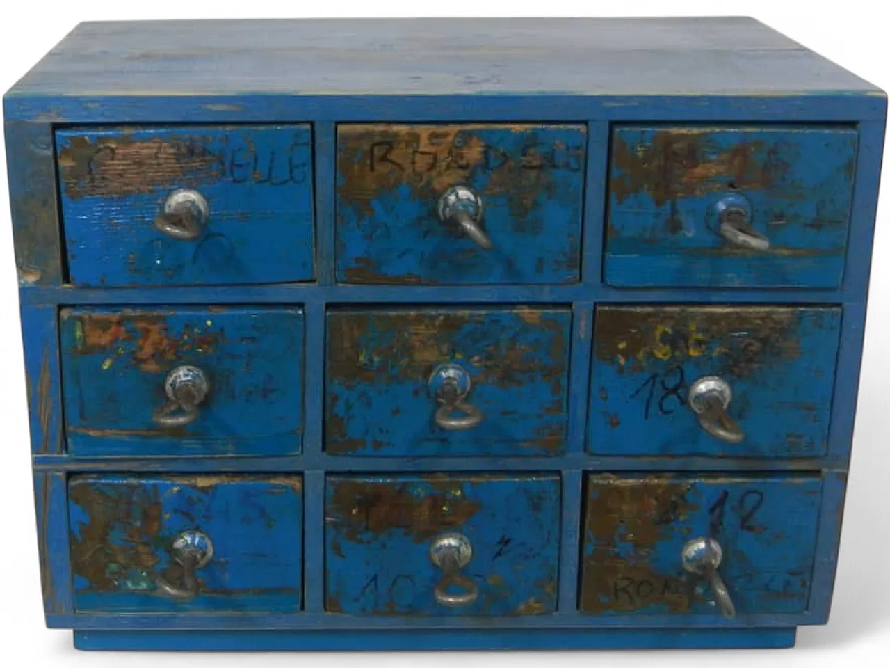 Workshop chest of drawers 9 drawers 1970 10