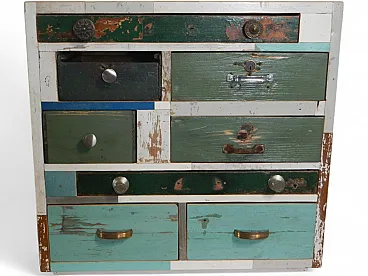 Table chest of drawers 8 drawers 1980