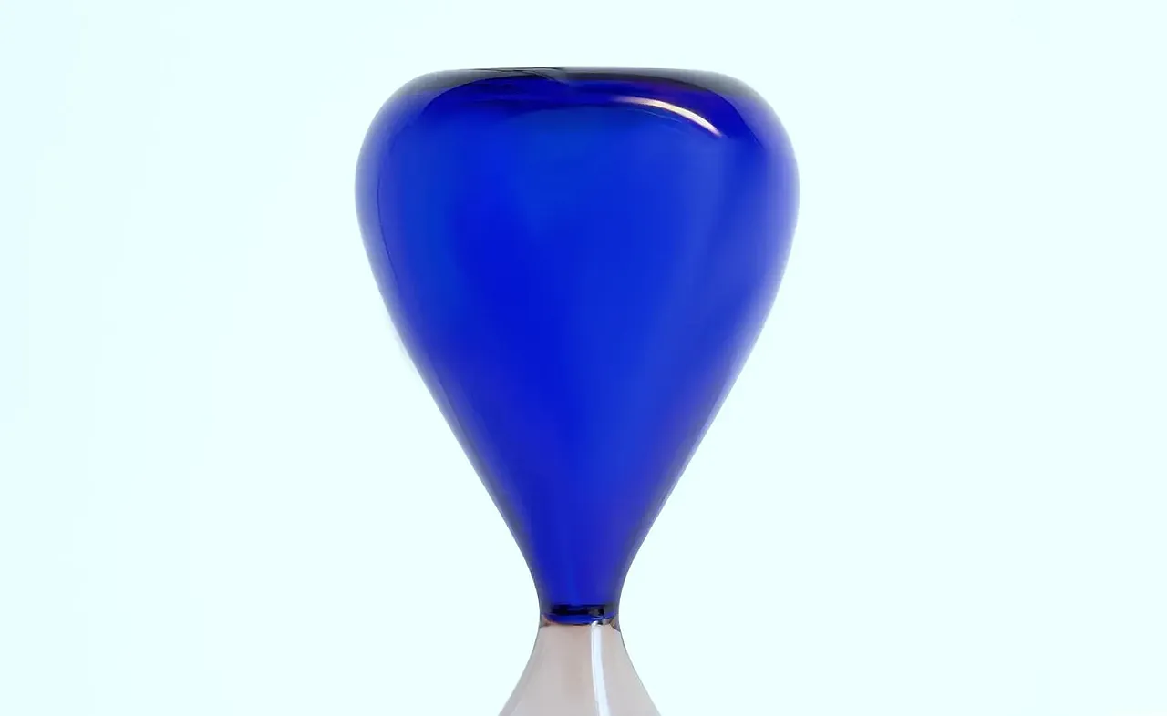 Clessidra in vetro di Murano di Fulvio Bianconi per Venini, anni '90 3