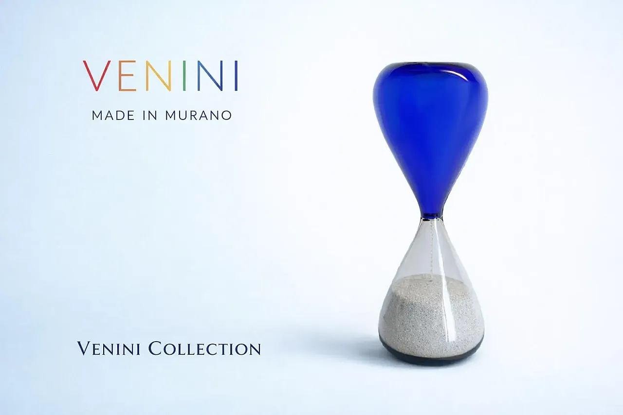 Clessidra in vetro di Murano di Fulvio Bianconi per Venini, anni '90 9
