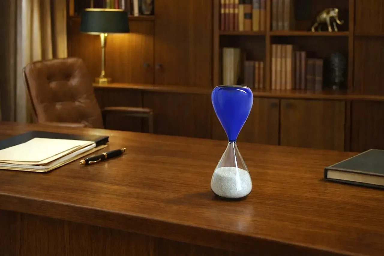 Clessidra in vetro di Murano di Fulvio Bianconi per Venini, anni '90 10