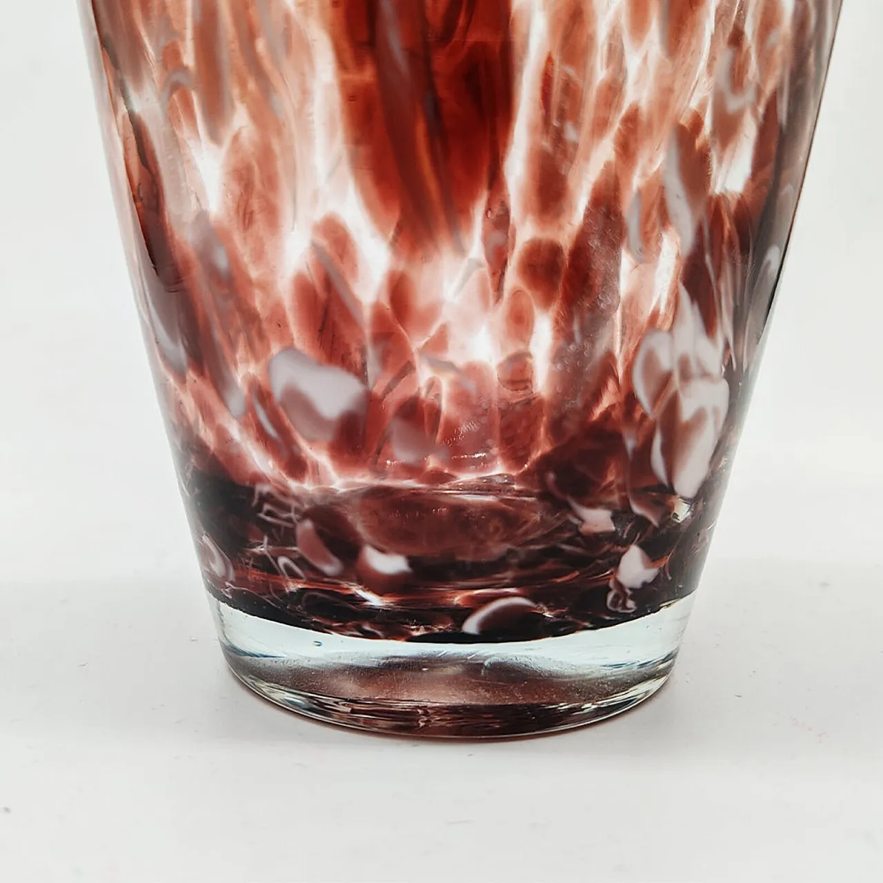 Pair of handmade vases in Murano glass, 1960s 5