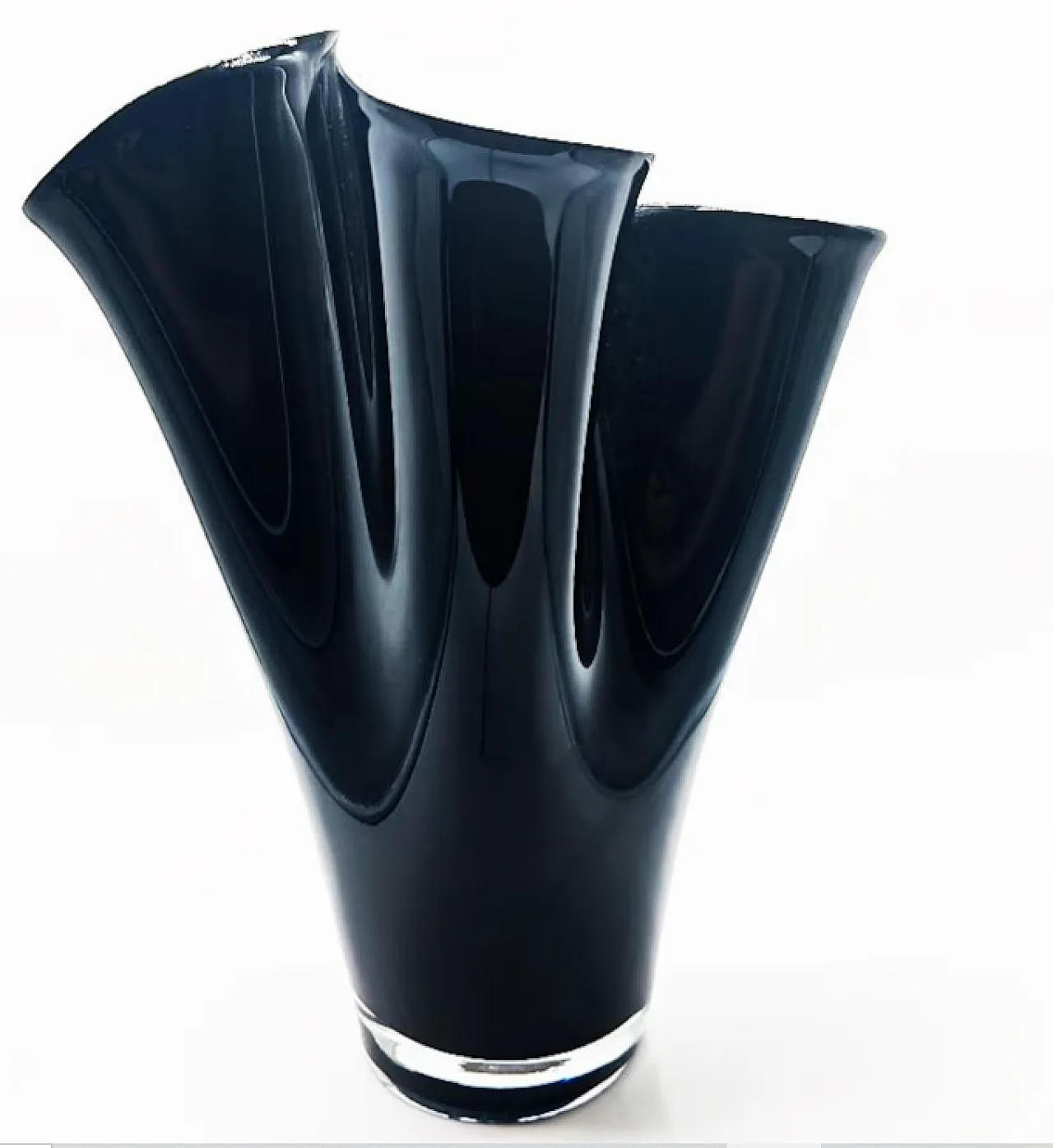 Fazzoletto vase in Murano glass, 1960s 1
