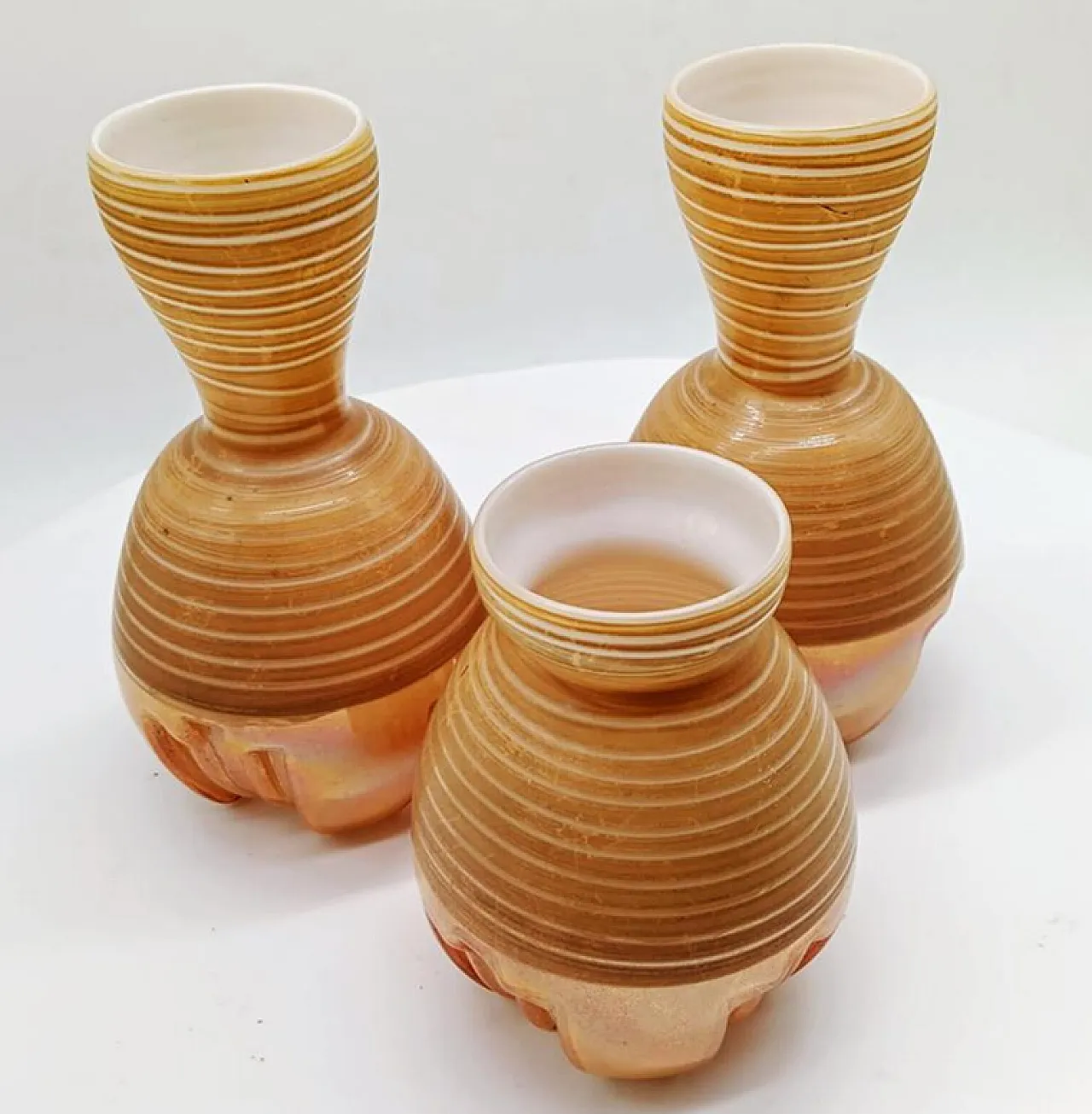 3 Space Age little jacketed vase in Murano glass, 1970s 2