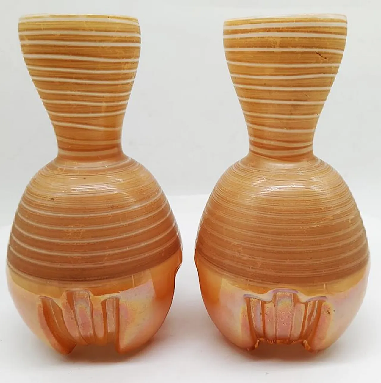 3 Space Age little jacketed vase in Murano glass, 1970s 3