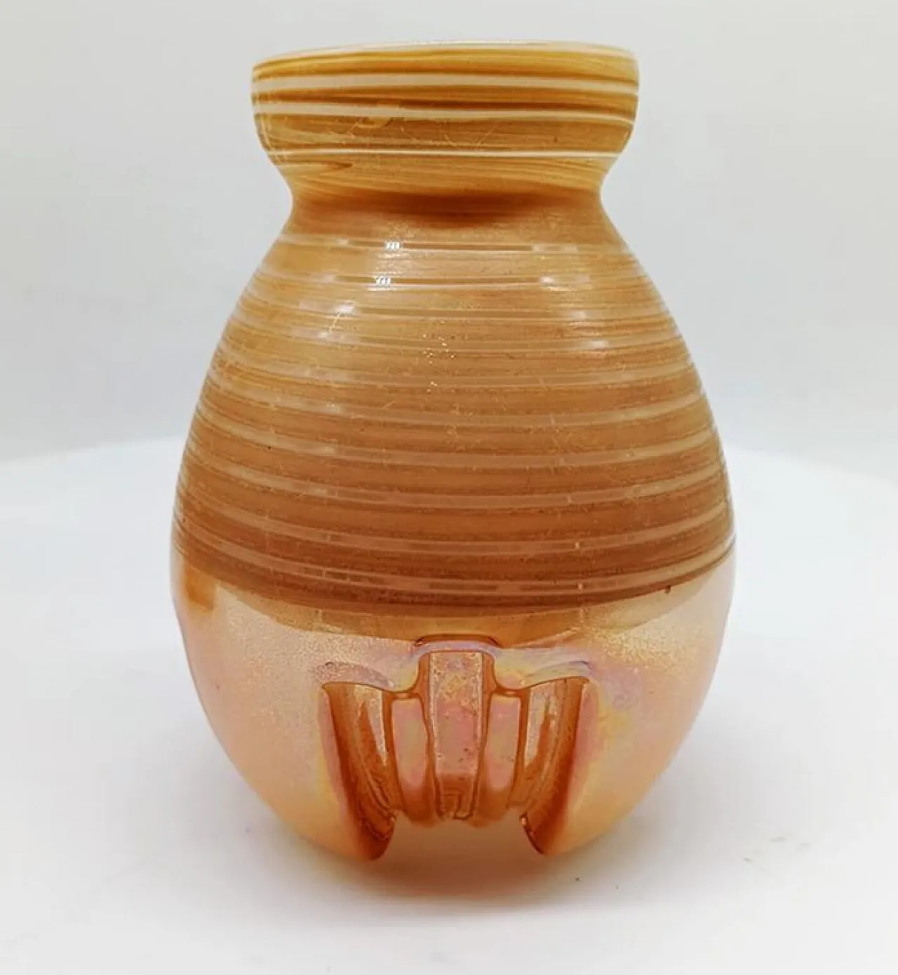 3 Space Age little jacketed vase in Murano glass, 1970s 5