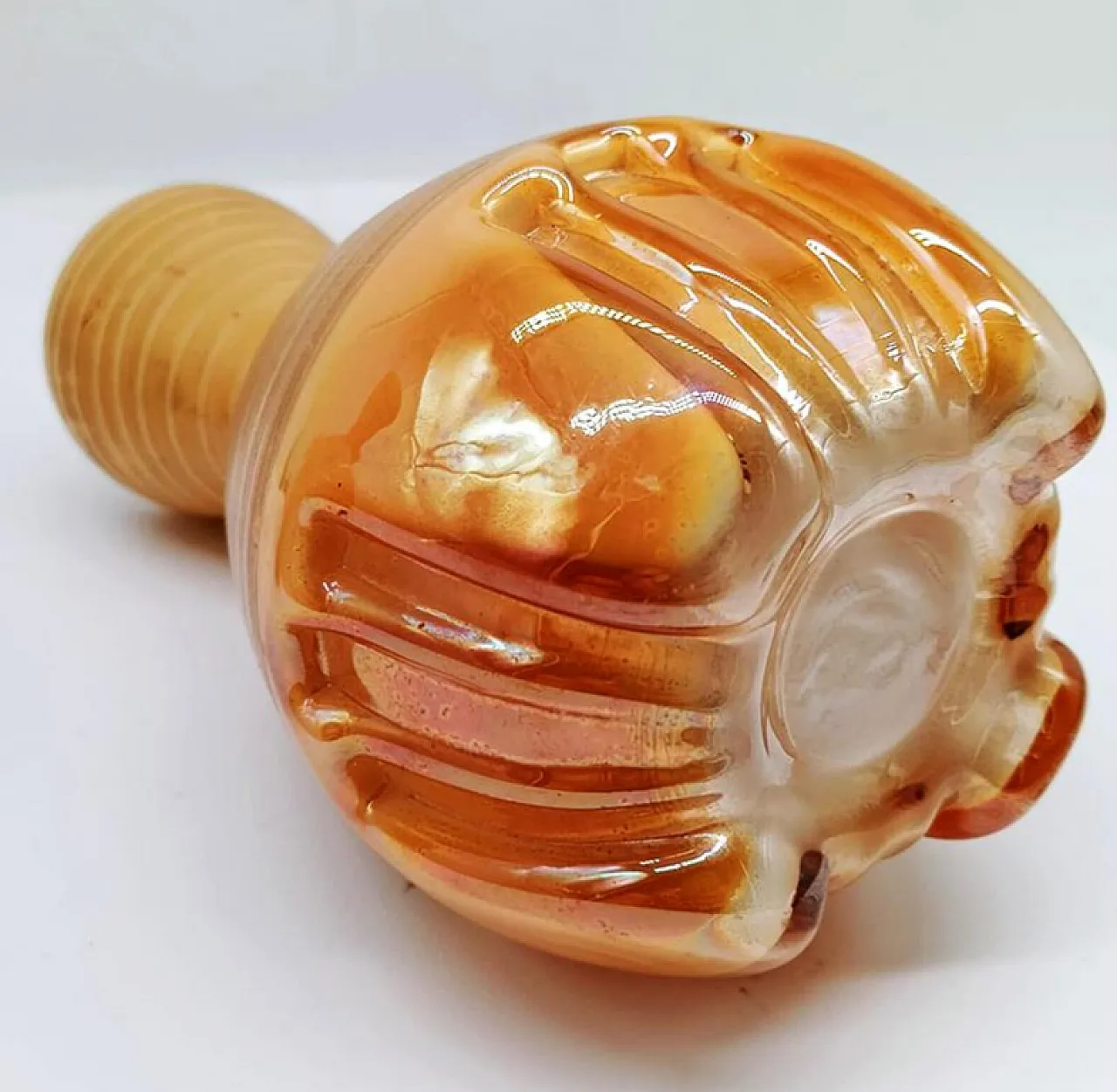 3 Space Age little jacketed vase in Murano glass, 1970s 6