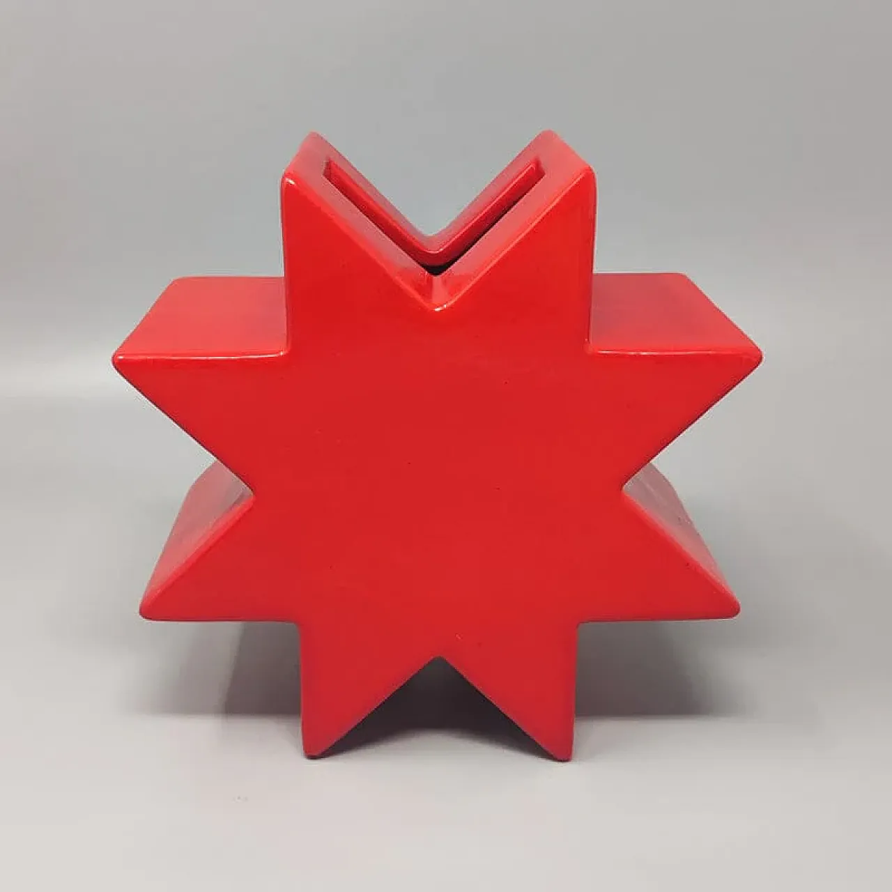 Vaso in ceramica Hsing di Ettore Sottsass per Alessio Sarri, anni '80 1