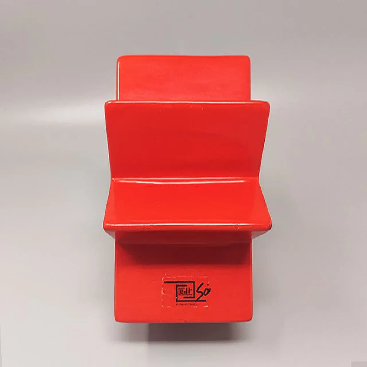 Vaso in ceramica Hsing di Ettore Sottsass per Alessio Sarri, anni '80 4