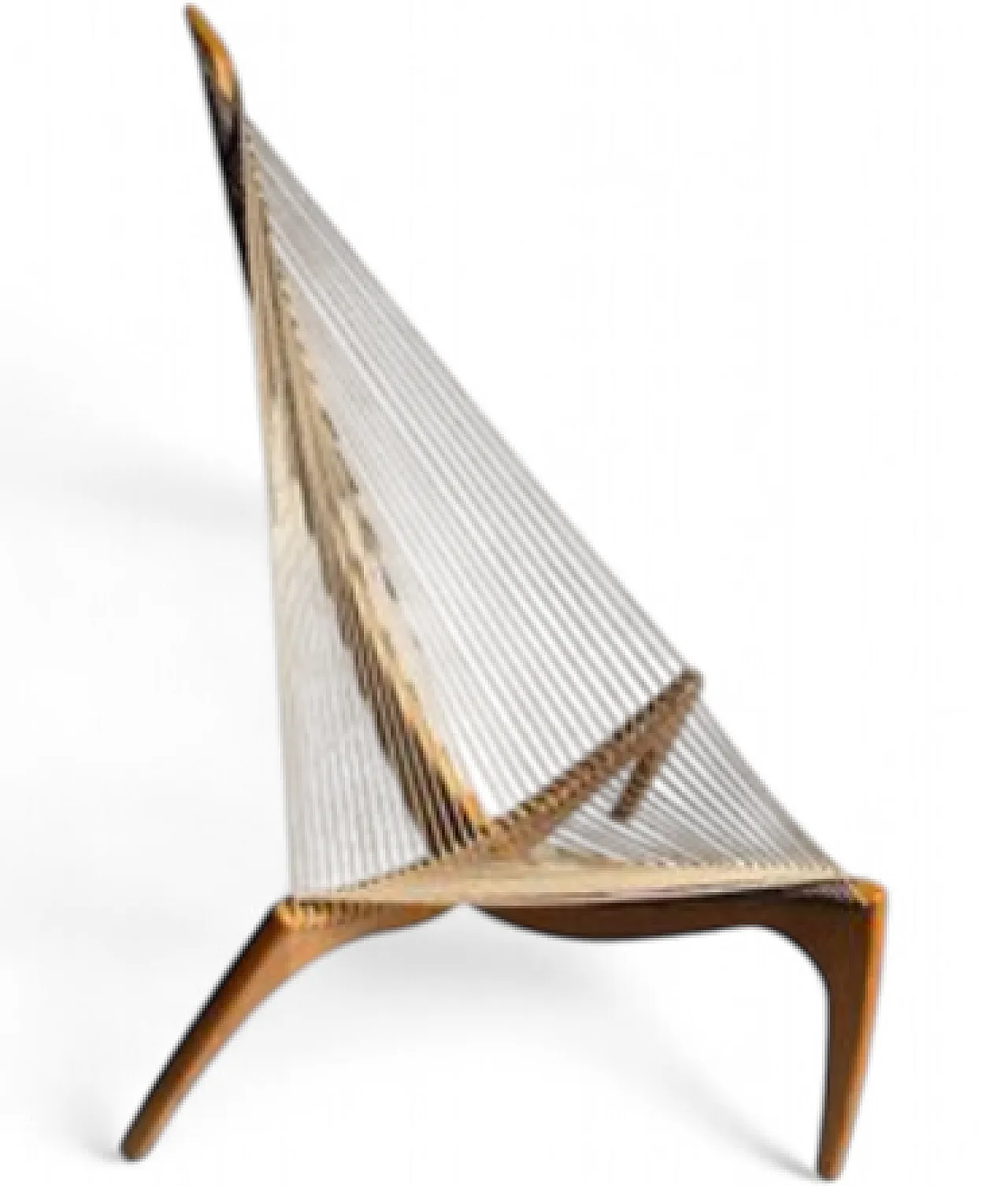 Harp or Arpa designer armchair by Jorgen H. in Brown, 1960s 14
