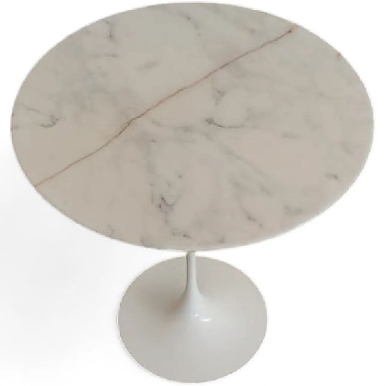 Tulip Knoll International side table with Calacatta marble top, 1980s 10