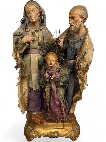 Terracotta nativity sculpture group, 17th century