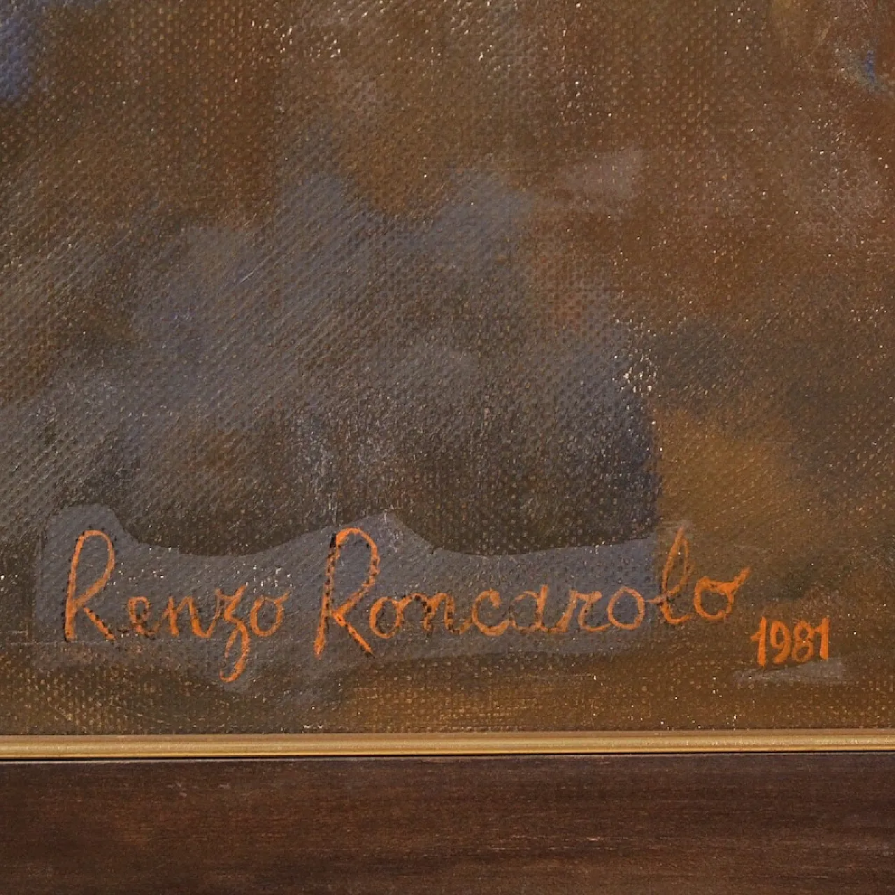 Italian painting family of Saltimbanchi dated 1981 4