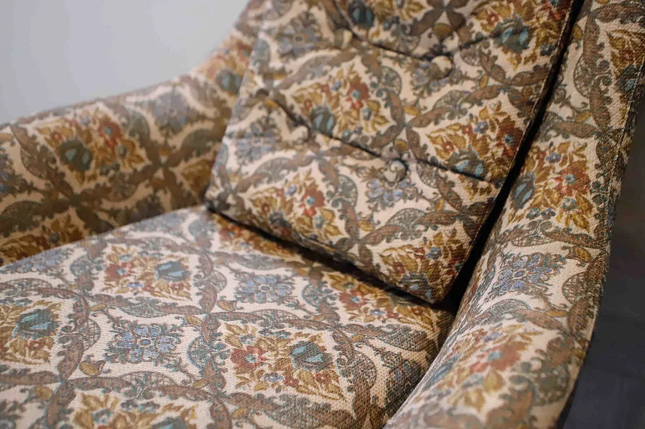 Pair of High-Back Swivel Armchairs with Abstract Upholstery, 70s 12