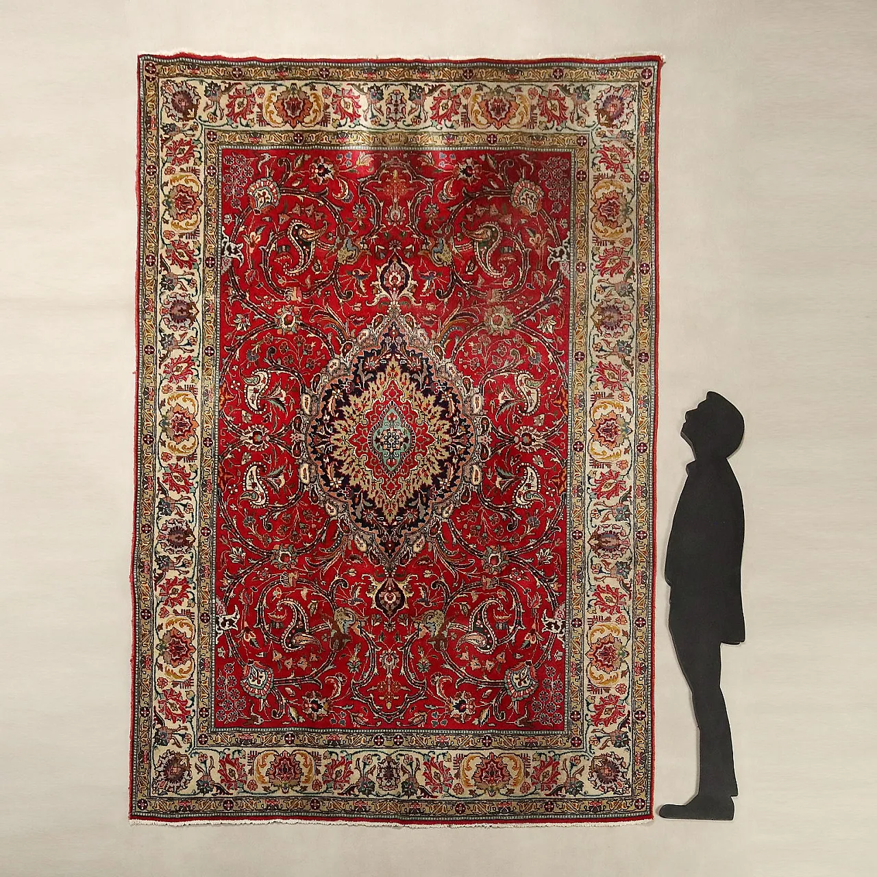 Tabriz rug in cotton and wool, 20th century 3