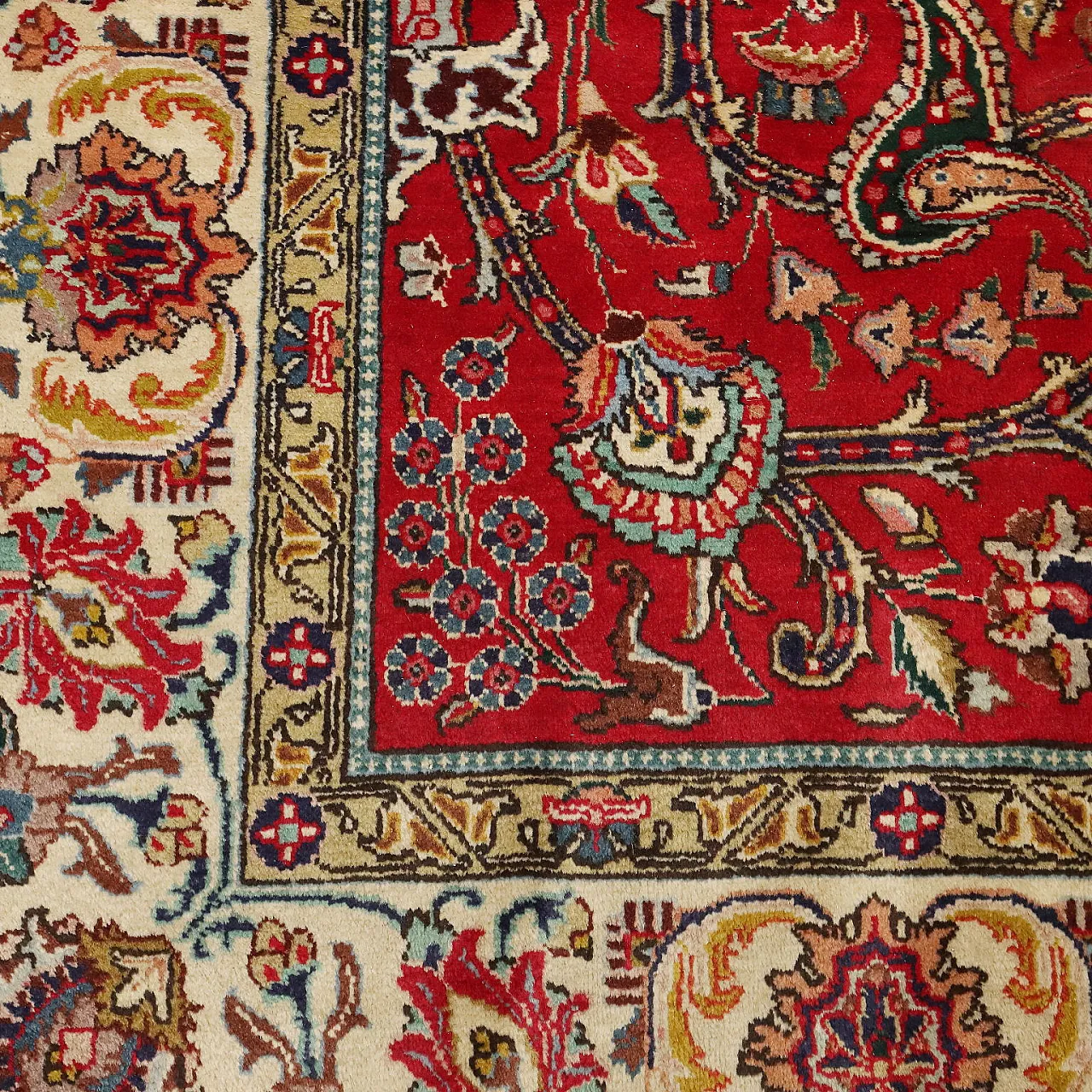 Tabriz rug in cotton and wool, 20th century 6