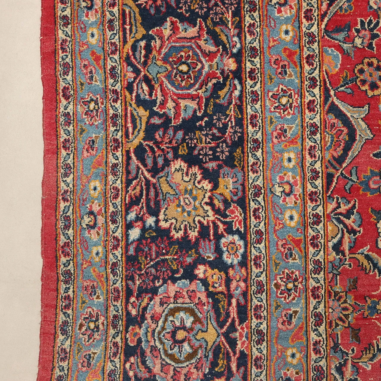 Keshan rug in cotton and wool, 20th century 6