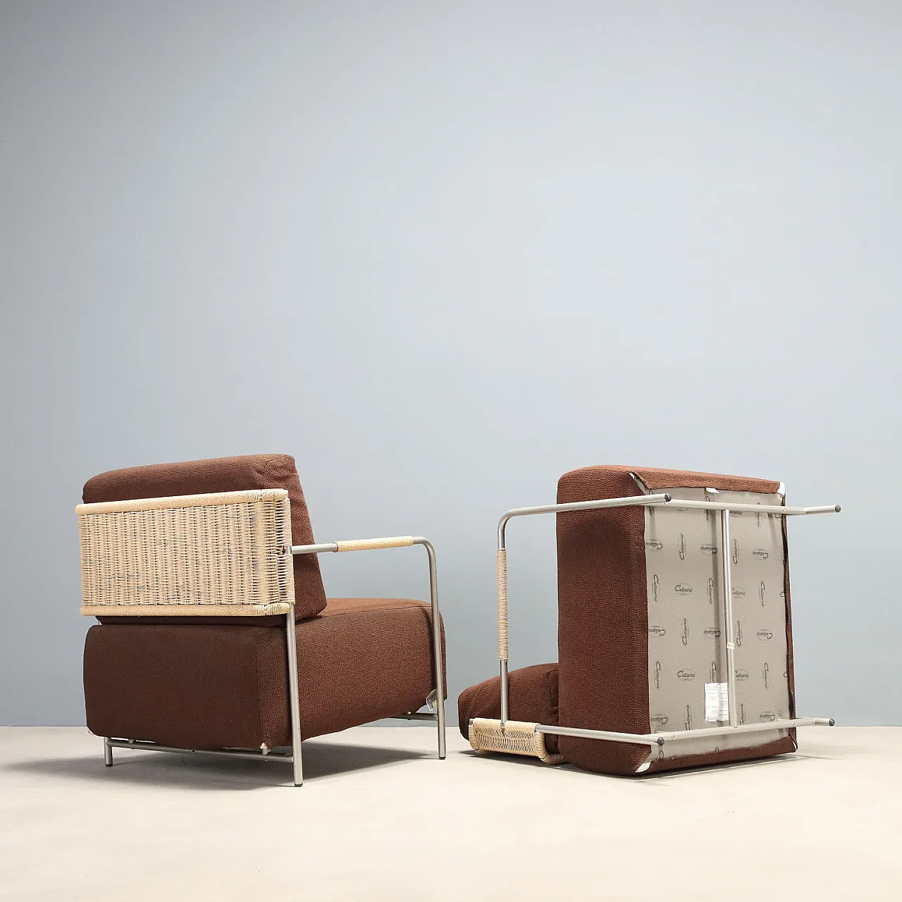 Coppia di poltrone Calligaris, anni '80 8