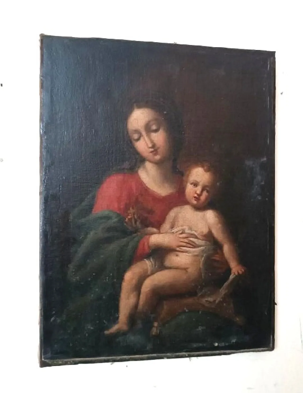 Vergine con Bambino, olio su tela, fine '600 1