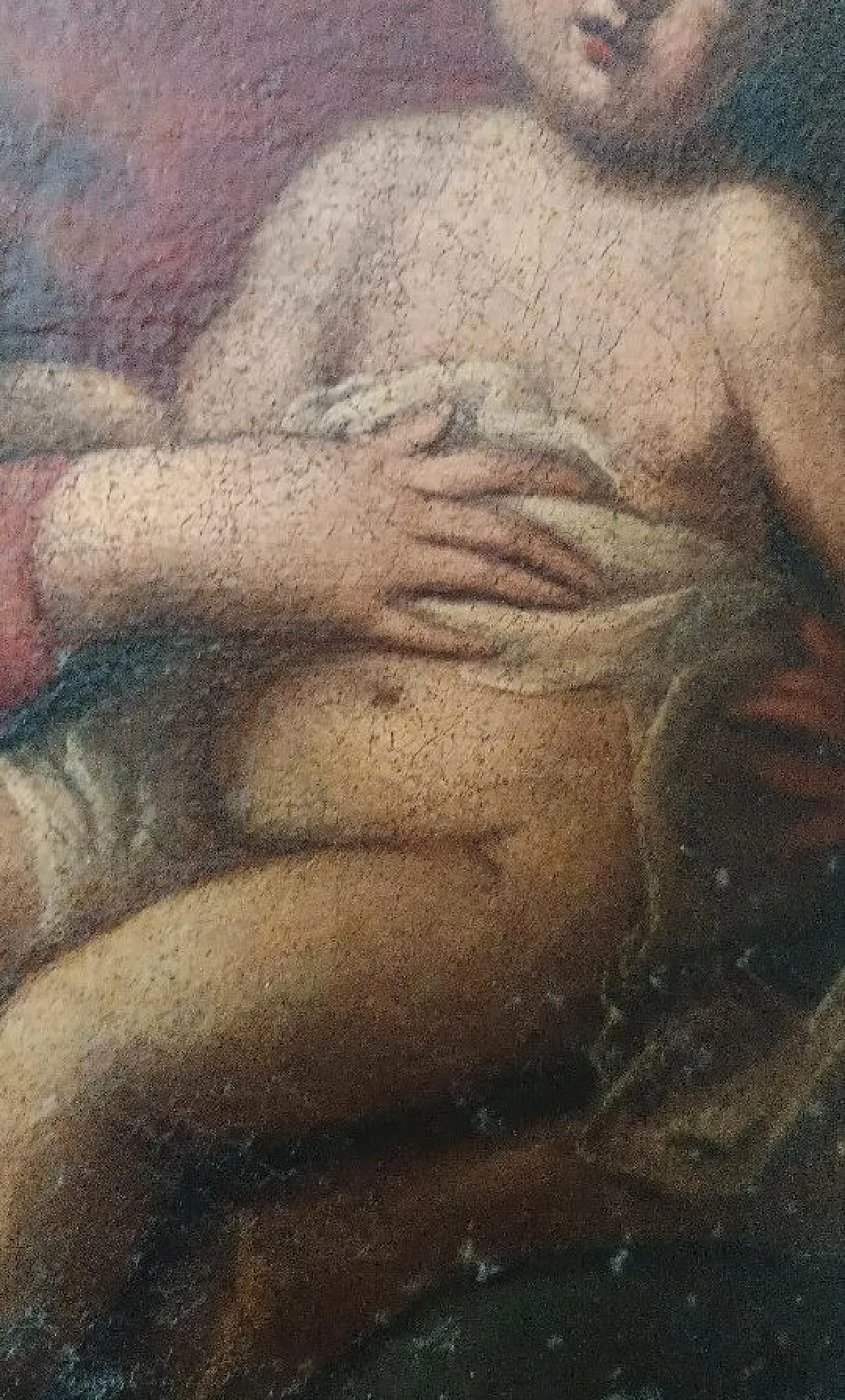 Vergine con Bambino, olio su tela, fine '600 4