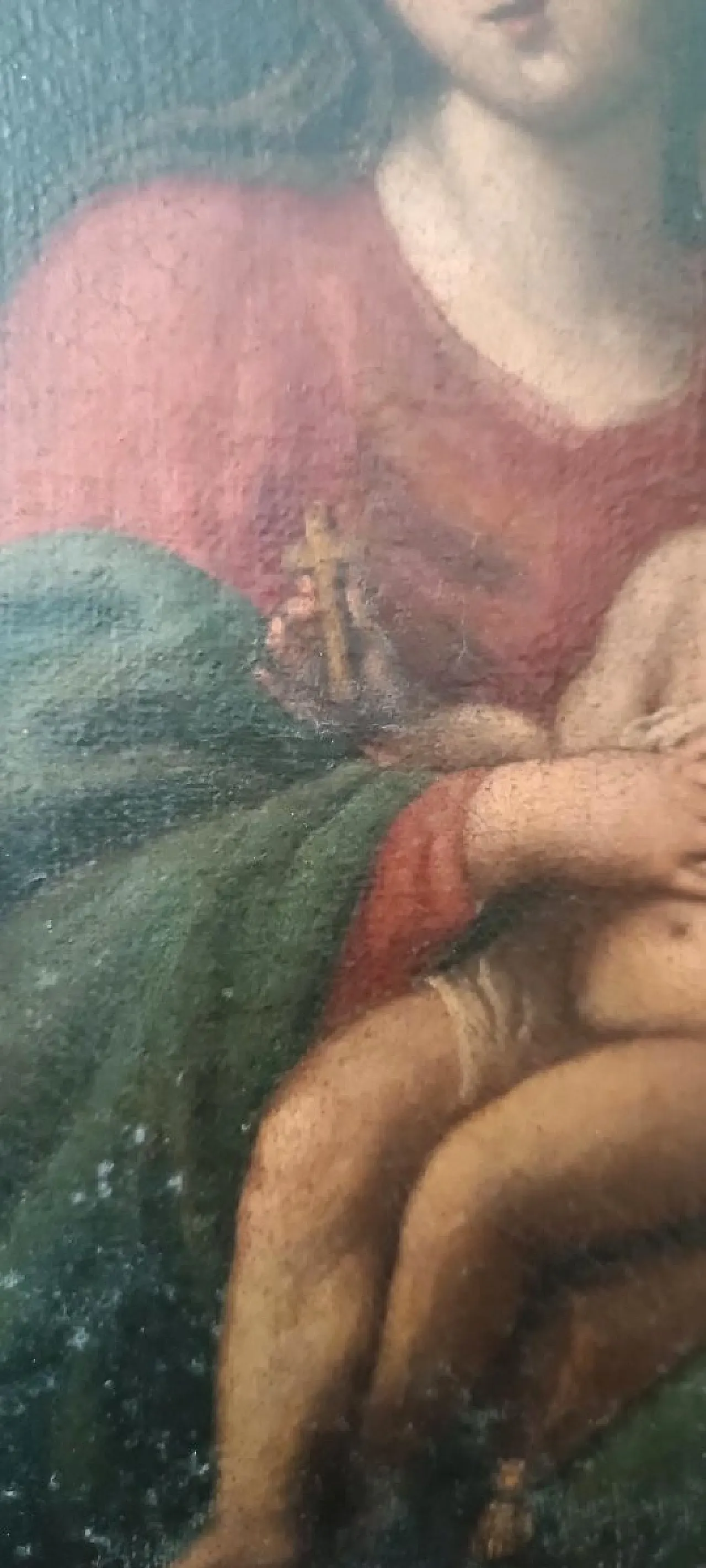 Vergine con Bambino, olio su tela, fine '600 7